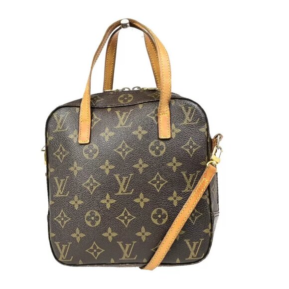 LOUIS VUITTON Spontini 2Way Shoulder Hand Bag Monogram Leather M47500 31HB997 - Picture 1 of 15